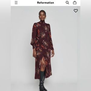 NWT Reformation Aude Dress Color: Emmeline